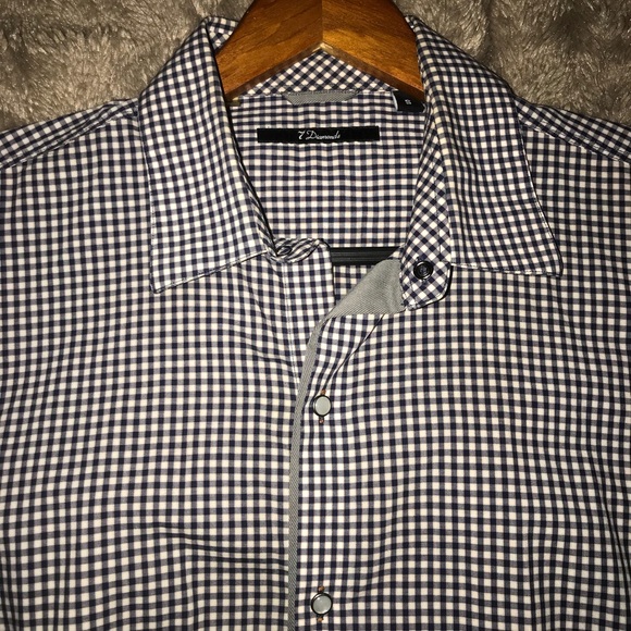 Plaid Button Down w/ Pearl Snap Buttons - Picture 2 of 2